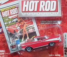Johnny Lightning 57 1957 Chevy Bel Air Hot Rod Magazine Chevrolet Car Wrrs Red