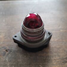 Rare Red Glass Jewel Signal Light Indicator Car Truck Motorcycle Rat Rod Vintage