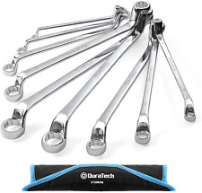 Duratech Offset Box Wrench Set Metric 9-piece 6-23mm 75-degree Chrome Steel