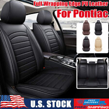 For Pontiac Pu Leather Car Seat Covers Cushions Full Setfrontrear2pcs Front