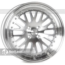Circuit Performance Cp21 17x8 4x100 35 Silvermachined Wheels Set Of 4 Mesh