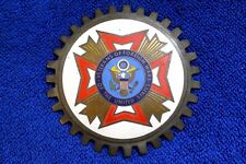 Vintage Vfw Veterans Foreign War Grille Badge Emblem License Plate Bumper Gm Amc