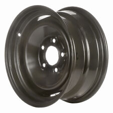 Oem Remanufactured 15x7 Steel Wheel Rim Flat Black Full Face Painted - 8003