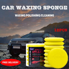12pcs Car Waxing Polishing Foam Sponge Super Soft Cleaning Pad Waxing Applicator