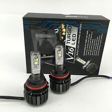 V16 Turbo Us Cree Led Headlight Kit 80w 7600lmset 9007hb5 Hilo-white 6000k