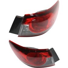 Halogen Tail Light Set For 2014-2017 Mazda 6 Sedan Outer Clearred W Bulbs 2pcs