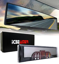 Icbeamer 400mm Flat Clear Blind Spot Interior Rear View Mirror Snap On Q477