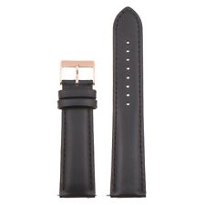 Strapsco Classic Mens Leather Watch Band - Quick Release Mens Strap