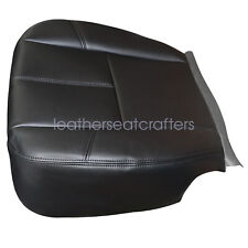 For 2007-13 Chevy Silverado 1500 2500 Hd Driver Bottom Leather Seat Cover Black