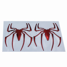 Red Universal Car Stickers 3d Spider Pvc Motorcycle Waterproof Decals Scooter