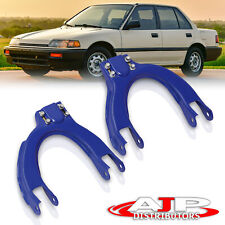 Blue Jdm Upper Adjustable Camber Control Arm Kit Pair For 1988-1991 Civic Crx Ef