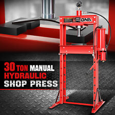 30 Ton 66139 Lbs. Steel Air Hydraulic Floor Shop Press Stand W Platesh-frame