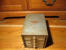 Vintage Craftsman Metal 4 Drawer Small Parts Hardware Organizer Storage Box