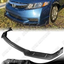 For 09-11 Honda Civic 4drsedan Gt-style Carbon Look Front Bumper Lip Spoiler