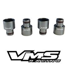 X4 Vms Racing Rdx Fuel Injector Top Hats For Honda Acura D15 D16 B16 B18 Silver