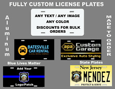 Personalized Aluminum Custom License Plate Customize With Text And Or Picture