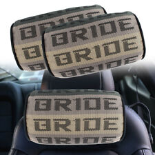 2pcs Jdm Bride Gradation Neck Headrest Pillow Fabric Racing Seat Material
