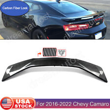 Rear Trunk Spoiler For 2016-22 Chevy Camaro Rs Ss Zl1 Style Carbon Fiber Painted