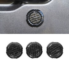3pcs Carbon Fiber Door Key Jack Socket Cover For Jeep Wrangler Tj Jk Jl Jt Parts