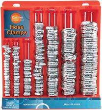 Enterprises Kedis220 220 Piece Hose Clamp Set In Mountable Rack Red