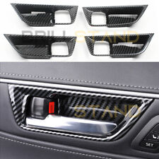 For Toyota Venza 2021-2024 Carbon Abs Inner Door Handle Cover Trim Accessories