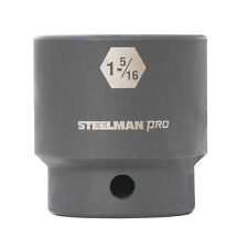 Steelman Pro 12-inch Drive 1-516-inch Shallow 6-point Impact Socket 60508