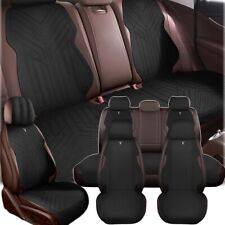 For Honda Car Seat Cover Suede Leather Front Rear Full Set Protectors Cushion