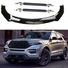 For Ford Explorer St Front Bumper Lip Spoiler Splitter Gloss Blackstrut Rods