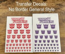 Transformers Autobot Decepticon Logo Stickers Authentic G1 Decal No Border