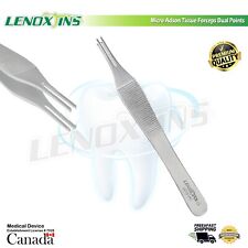 Micro Adson Tissue Forceps Dual Points Dental Instruments German Ss Ce