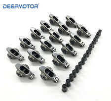 Stainless Steel Roller Rocker Arms For Chevy Sbc 350 1.6 Ratio 716 Set Nuts