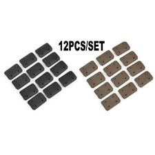1224pcs M-lok Snap-in Flat Rail Covers Panel For Slot Low Profile Black Tan