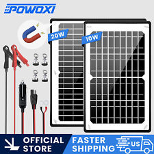 Powoxi Solar Panel Kit 12v 20w Magnetic Mppt Charge Controller Battery Charger