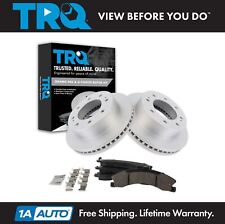 Trq Front Ceramic Brake Pad Coated Rotor Kit For Chevy Gmc Pickup Suv Truck