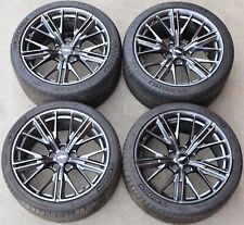 2017-2024 Camaro Zl1 Factory Gm 20 Staggered Wheels Rims W Michelin Tires Used