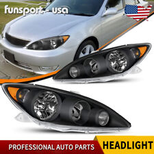Headlights For 2005-2006 Toyota Camry Le Xle Headlamps Assembly Amber Reflector