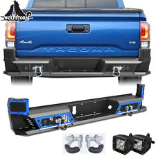 Steel Rear Bumper Assembly Wpod Lights For 2016-2023 Toyota Tacoma Off Road Us