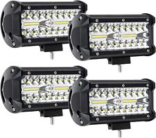 4x 7 Led Spot Flood Off Road Work Lights For Truck Atv Suv Tractor Pickup Boat