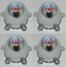 4 Cap Deal U.s. Mag Logo Indy 5 Dog Ear 2-18 Spacing Wheel Rim Center Caps