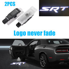 2x White Srt Hd Led Light Car Door Projector For Dodge Charger 2006-2021