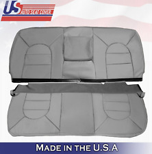 2000 For Ford F250 F350 Lariat Rear Bench Top Bottom Leather Seat Covers Gray
