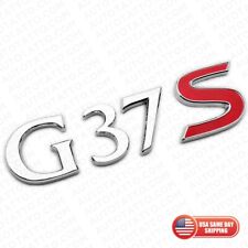 For Infiniti G37s Rear Trunk Logo Letter Badge Emblem Nameplate Sport Chrome