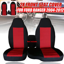 Car Seat Covers Black Red Center For Ford Ranger 6040 High Back Seat 04-12