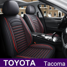 For Toyota Tacoma 5 Seat Full Set Leather Car Seat Cover Front Rear Back Cushion