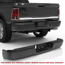 Rear Bumper For 09-18 Dodge Ram 1500 10-12 2500 3500 Wo Sensor Dual Exhaust