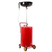 20 Gallon Upright Portable Oil Lift Drain With Oil Pan Funnel Adjustable Funnel