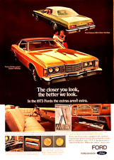 1973 Ford Galaxie 500 Ltd Brougham Hardtopsvintage Magazine Advertisement Ad