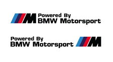 2x Powered By Bmw Motorsport M Decals Stickers Vinyl M3 M5 M6 8 20 Cm.