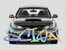 Scion Graffiti Windshield Banner Decal Sticker Oil Slick Rainbow Holographic