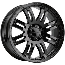 Vision 375 Warrior 16x8 6x5.5 0mm Gloss Black Wheel Rim 16 Inch